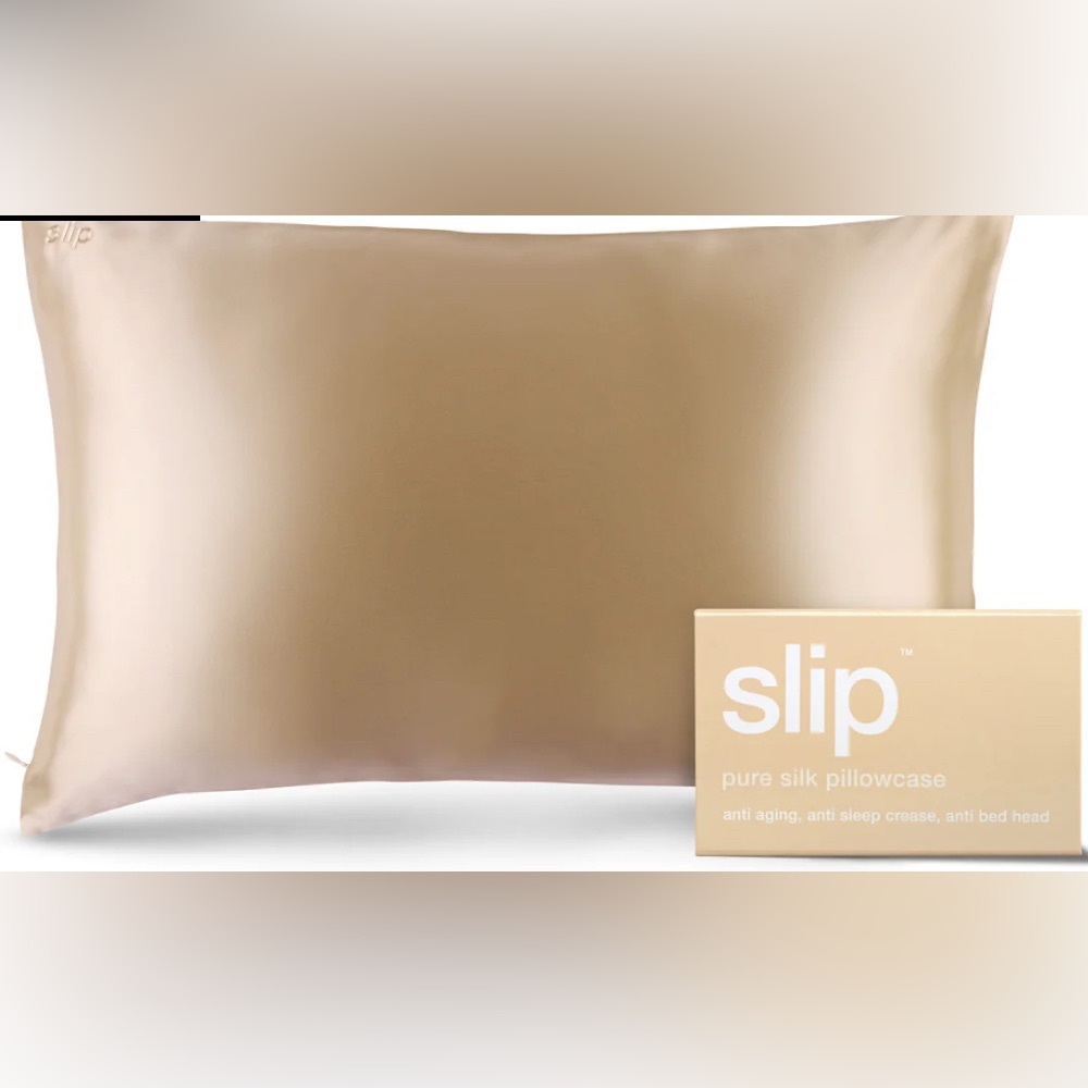 New Slip Queen-sized Silk Pillowcase in Caramel